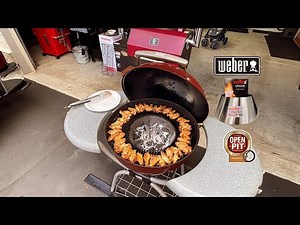 Hot and Fast Weber 22” Kettle Vortex Chicken Wings! / Bacon Wrapped Tator Tots!
