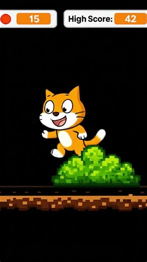 How to Make a Jumping Game in Scratch | Step-by-Step Tutorial#shorts #youtubeshorts