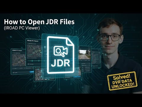 How to Open JDR Files (IROAD PC Viewer)