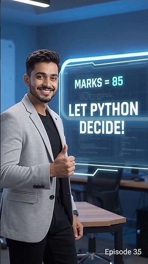 Can Python Decide Your Grade? 🤯 | if, elif, else Project | Python for Beginners | Episode 35 #shorts
