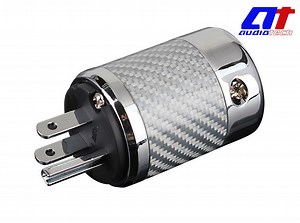 [Hot Item] Us AC Power Plug with Carbon Gold-Plated