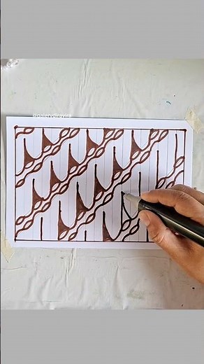 How to draw batik easily and simply