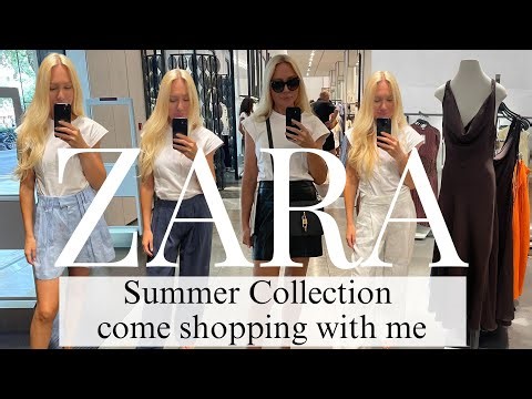 ZARA SUMMER HAUL TRY ON COME SHOPPING WITH ME TO ZARA