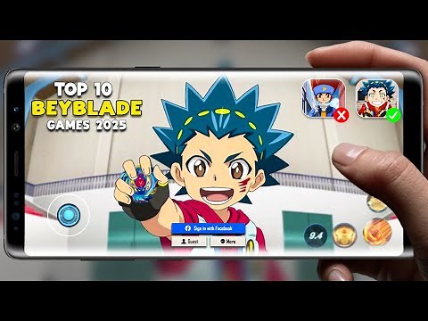 TOP 10 BEST High Graphics BEYBLADE GAMES for IOS & ANDROID 2025 Online/Offline