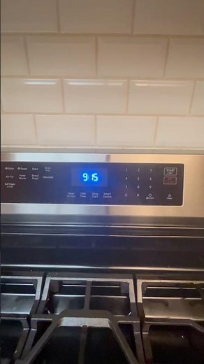 How to set clock on your samsung stove.