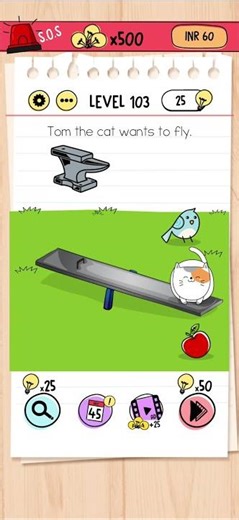 GAMEPLAY OF BRAIN TEST LEVEL 103 #98