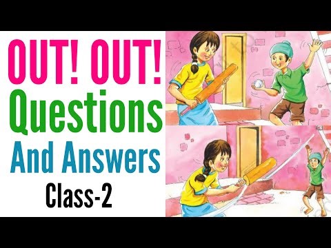 Out Out | Class 2 English New NCERT Mridang Chapter 2 | Question Answer | Class 2 Mridang
