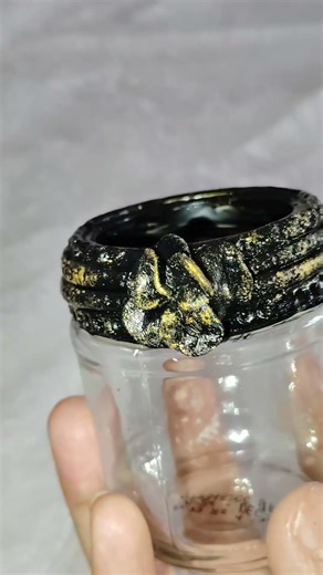 DIY Glass Jar Craft | Easy Home Decor Idea #artandcraft #diy #creativeclayideas