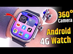 Best s12 Ultra 360° Rotating Camera 4g Android AMOLED Smart Watch Unboxing