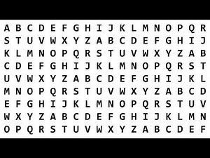 Letters (Bigger) Screen Test for TV, Monitors, Projectors and other Displays