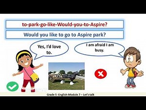 Grade 5 English Module 7 Let's talk