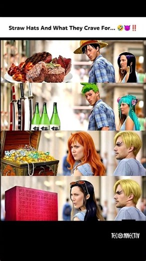 What Each Straw Hat Really Craves 🤣😈 #anime #onepiece #luffy