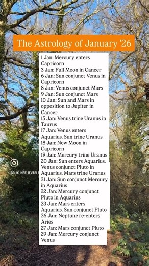 The Most Important Astrological Events of January '26 #astrology