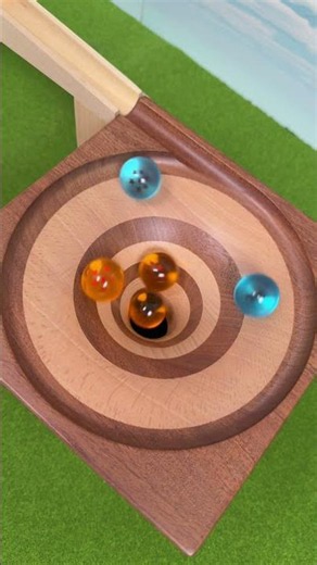 Marbles falling in a vortex Marble Run ASMR #235 Slow Motion Colorful marbles #marblerun #マーブルラン