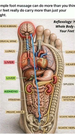 Foot reflexology chart #anatomy #fypシ゚viral #science #viral #doctor #foryou #trendingshorts