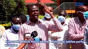 24K views · 64 reactions | Ndindi Nyoro blames Jubilee Party troubles on handshake between Uhuru Kenyatta and Raila Odinga | KTN News Kenya | Facebook