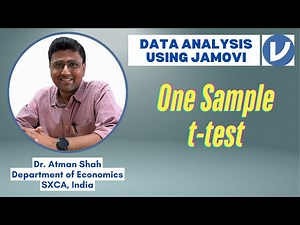 One sample t-test with Effect Size || JAMOVI Tutorials || Dr. Atman Shah