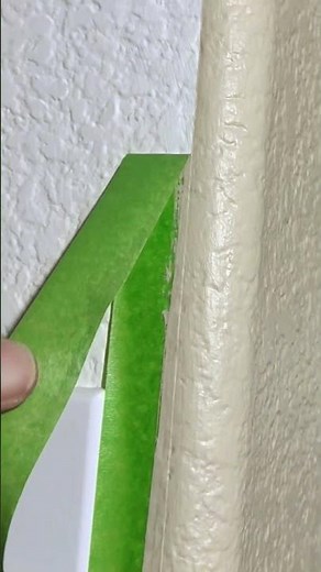 How to get Sharp Paint Lines on Knockdown Texture and Rounded Corners #Painting #Green #FrogTape