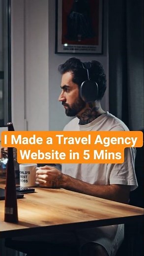 How I Create Travel Agency Website in 5 Mins #travelagencywebsite