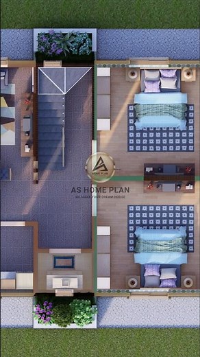 26×36 Village House Design | 3 Bedroom South Facing House Plan #home #houseplan #shortviral