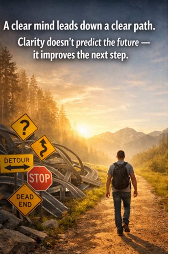 A clear mind doesn’t promise an easy road. It guarantees a clean next step. No noise. No drag. No excuses. Clarity chooses. Forward only. 🔥💯