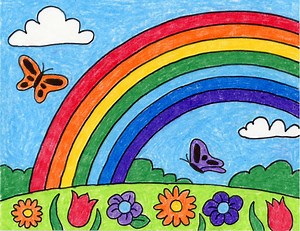 How to Draw a Rainbow: Easy Step-by-Step Art Lesson for Kids