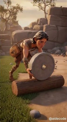 Invention of wheel | The Story of the Wheel Explained in Hindi | Human Invention #shorts