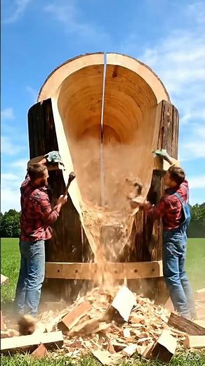Giant Wooden Trebuchet Bucket — Built Step by Step