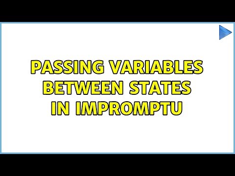 Passing Variables Between States in Impromptu