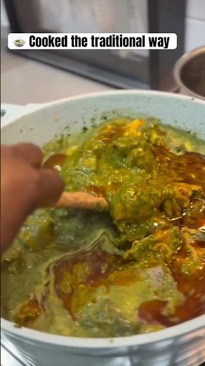 Authentic Cassava Leaves Recipe 🍲 | African Home Cooking #shorts
