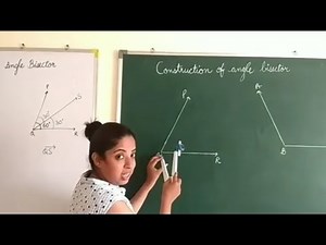 Construction of angle bisector