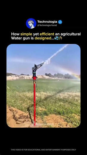 How efficient agricultural water guns are…💦🌾