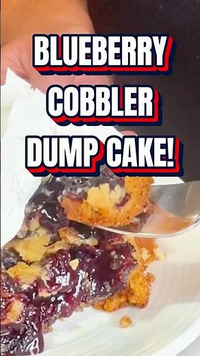 Only 3 Ingredients and This Blueberry Dump Cake Tastes Like a Bakery Made It!