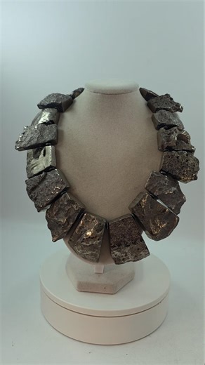 The Turtle Shell LIVE SALE PREVIEW Chunky Pyrite Necklace