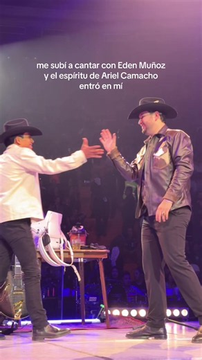 Canté con Eden Muñoz y apareció el espíritu de Ariel Camacho
