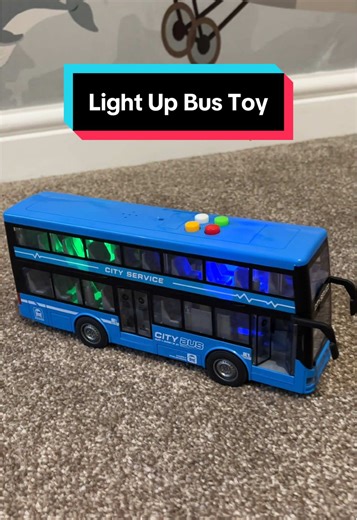 Light Up Double Decker Bus Toy for Vehicle-Obsessed Toddlers