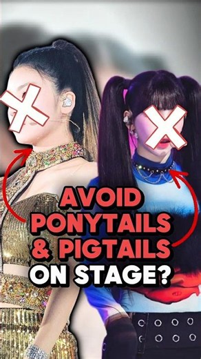 Why Kpop Idols Avoid Ponytails & Pigtails for Performances?! #kpop #kpopidol #kpopshorts