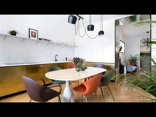 Old apartment gets renovation but keeps its original floor plan