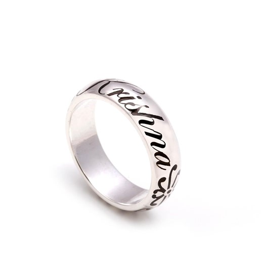 Personalized Script Name Ring, Sterling Silver Engraved Band, Minimalist Custom Jewelry - Etsy