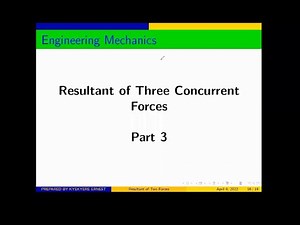 Basic Mechanics : Resultant of Three or More Concurrent Forces Example 3