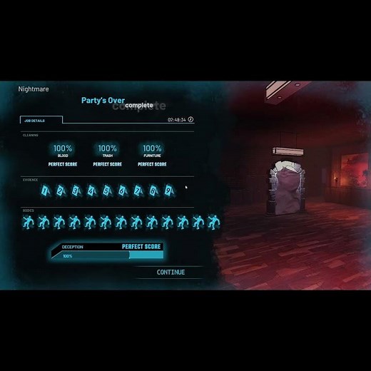 Crime Scene Cleaner Nightmare: Party's Over, Walkthrough Perfect Score