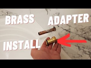 #QTOW# Tub spout with brass adapter install