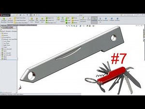 SolidWorks tutorial Pocket Multi tool 7. Bender part