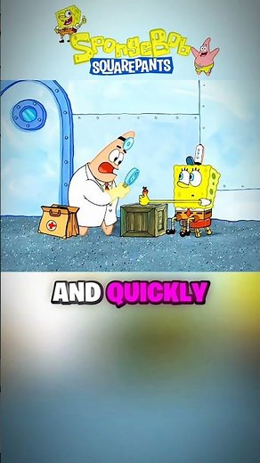 SpongeBob’s Thumb Almost EXPLODED From a Splinter! 😱🩹 #spongebob #nickelodeon