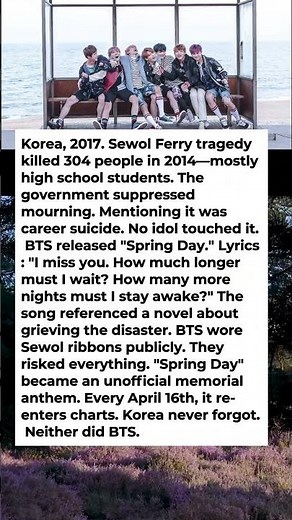 Spring Day Lyrics Were About the Sewol Ferry Tragedy and BTS Did What No Other Group Dared