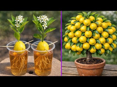 How to Grow a Lemon Plant from Lemon Fruit 🍋 | Toothpaste & Pepsi Experiment