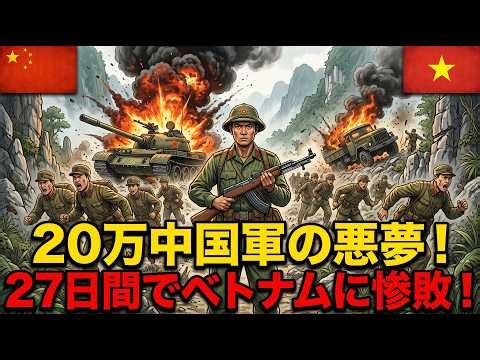 20万の中国軍が27日間でベトナムに惨敗した理由｜中越戦争と人民解放軍の敗北史