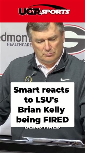 Coach Smart reacts to LSU’s Brian Kelly being fired, gives thoughts on the state of college football: “It's like everything's boom or bust, and you can't have a a normal season” 🤔 #GeorgiaFootball #UGA #UGAFootball #Dawgs #GoDawgs #GeorgiaFootball | Georgia Bulldogs