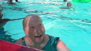 Woman transforms herself into a mermaid