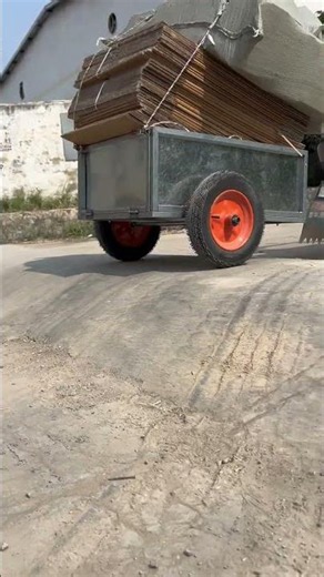 Ultimate Shock Absorption Test: Electric Trailer vs. Small Trolley